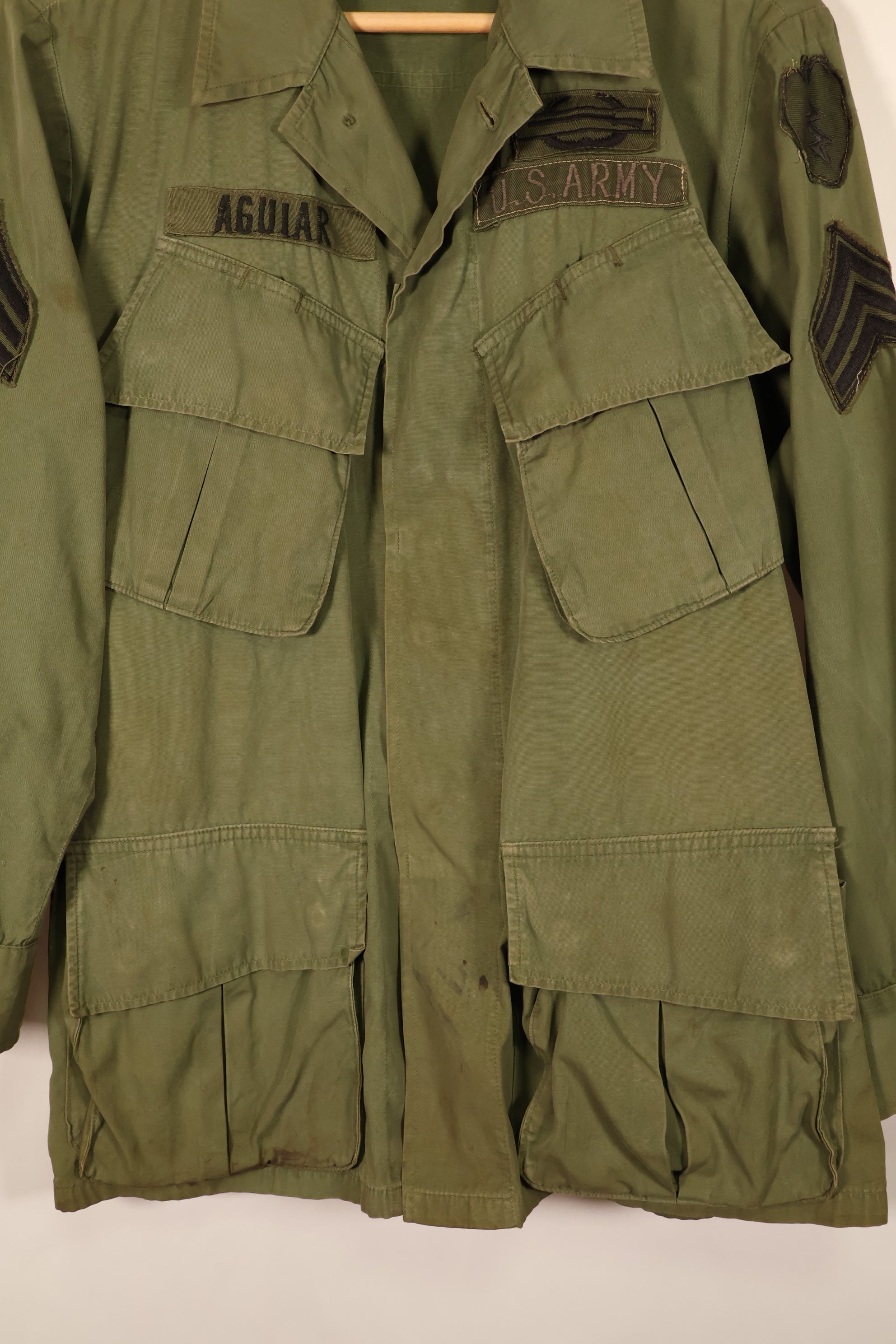 1967年契約　S-S　3rd Model ジャングルファティーグ　ジャケット　25歩兵師団パッチ　中古品