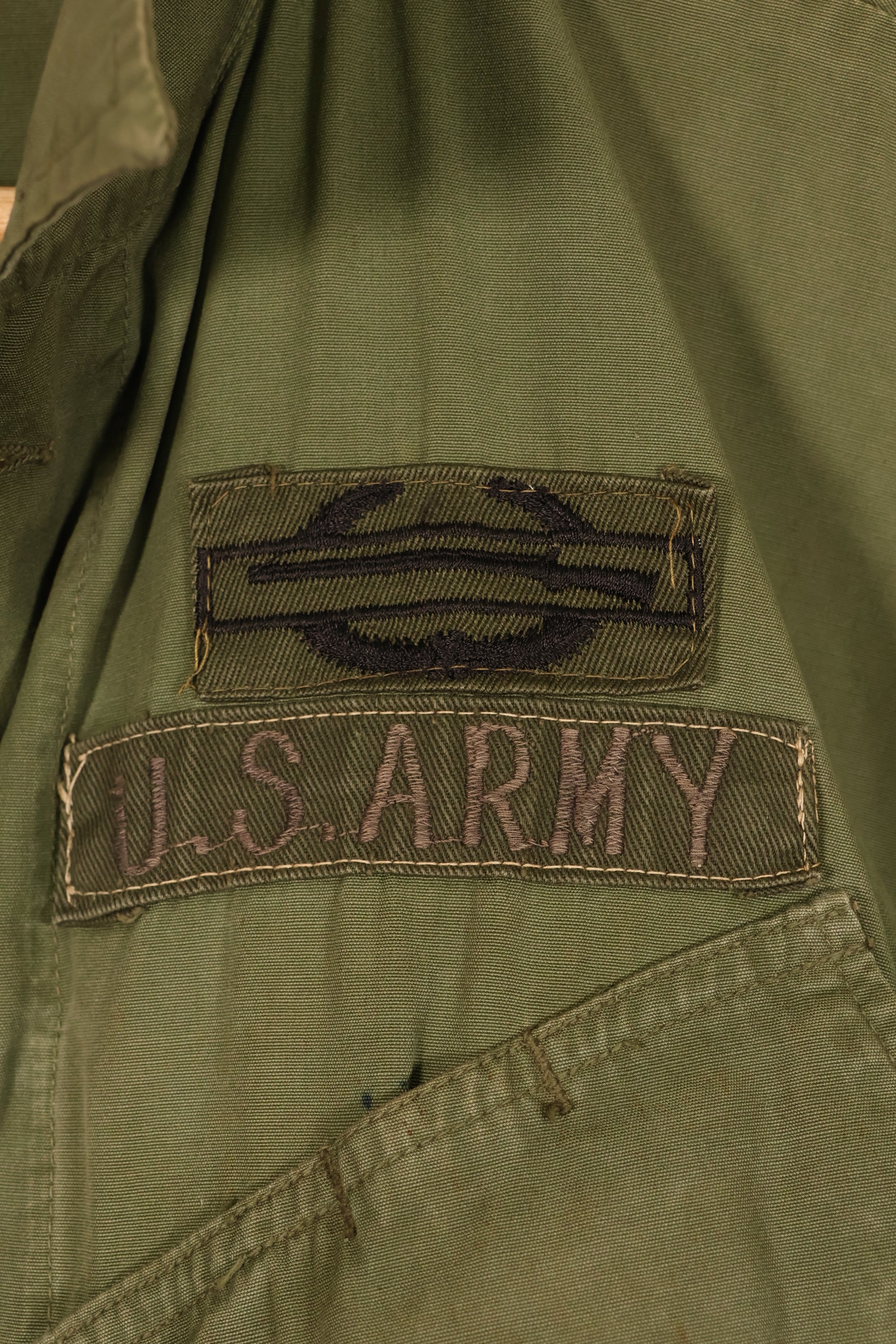 1967年契約　S-S　3rd Model ジャングルファティーグ　ジャケット　25歩兵師団パッチ　中古品