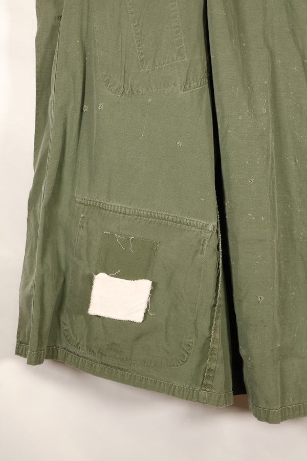 1967年契約　M-S　ノンリップストップ　3rd Model ジャングルファティーグ　ジャケット　テープ付　中古品