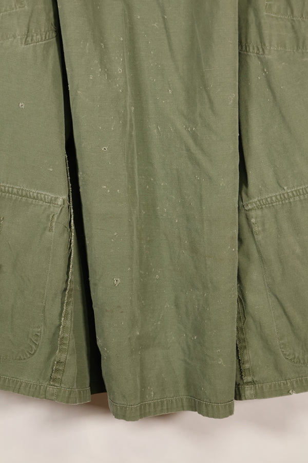 1967年契約　M-S　ノンリップストップ　3rd Model ジャングルファティーグ　ジャケット　テープ付　中古品