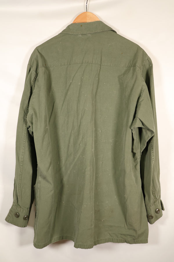 1967年契約　M-S　ノンリップストップ　3rd Model ジャングルファティーグ　ジャケット　テープ付　中古品