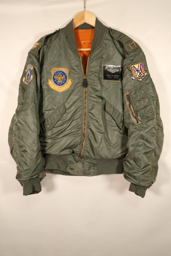 1960年契約　MEDIUM　アメリカ空軍 USAF　L-2B　フライトジャケット　パッチ初付　中古品