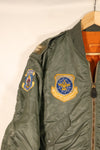 1960年契約　MEDIUM　アメリカ空軍 USAF　L-2B　フライトジャケット　パッチ初付　中古品