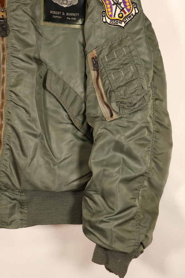 1960年契約　MEDIUM　アメリカ空軍 USAF　L-2B　フライトジャケット　パッチ初付　中古品