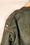 1960年契約　MEDIUM　アメリカ空軍 USAF　L-2B　フライトジャケット　パッチ初付　中古品