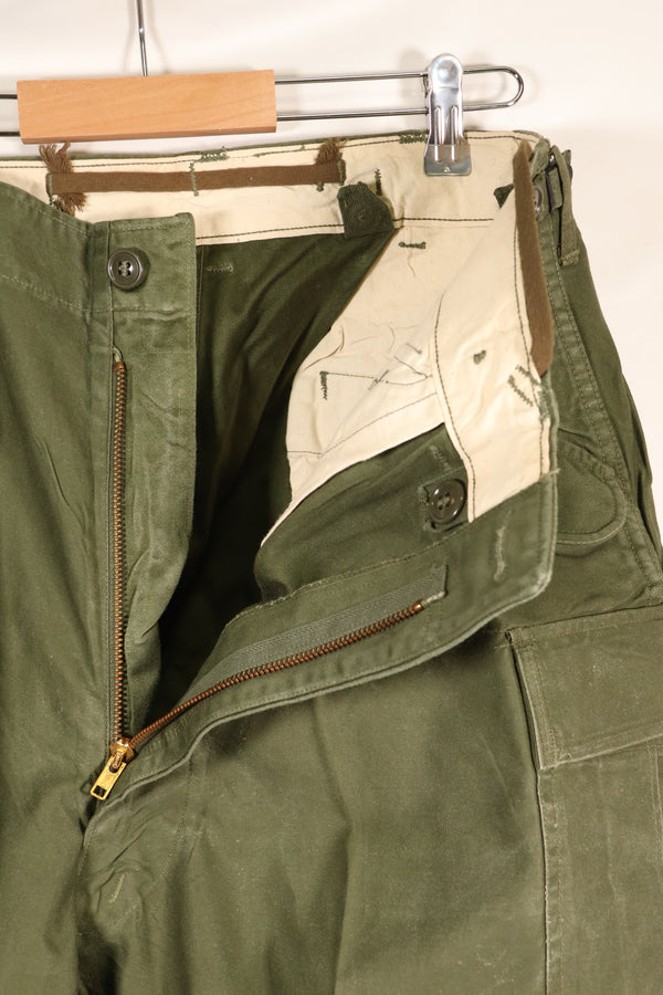 1952年契約　M-S　アメリカ軍　M-51　フィールドコットンパンツ　中古品