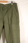 1970年代契約　36 x 31アメリカ軍　OG-107　Type III ユーティリティパンツ　状態良い　中古品