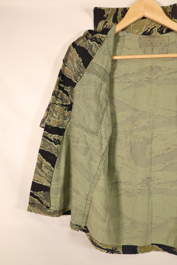 1970年　推定 S~Mサイズ　アメリカ海軍軍事顧問団　アドバイザー　VNMC 4th タイガーストライプ　セット　中古品