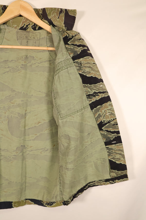 1970年　推定 S~Mサイズ　アメリカ海軍軍事顧問団　アドバイザー　VNMC 4th タイガーストライプ　セット　中古品