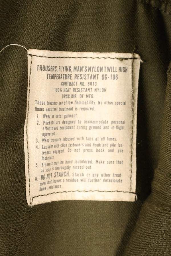 1970年代初頭　M-L　パイロット　耐火パンツ　サイズタグ欠損　中古品