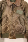 1986年契約　MEDIUM　アメリカ海軍　CWU-45P　インターメディエイトゾーン　フライトジャケット　中古品