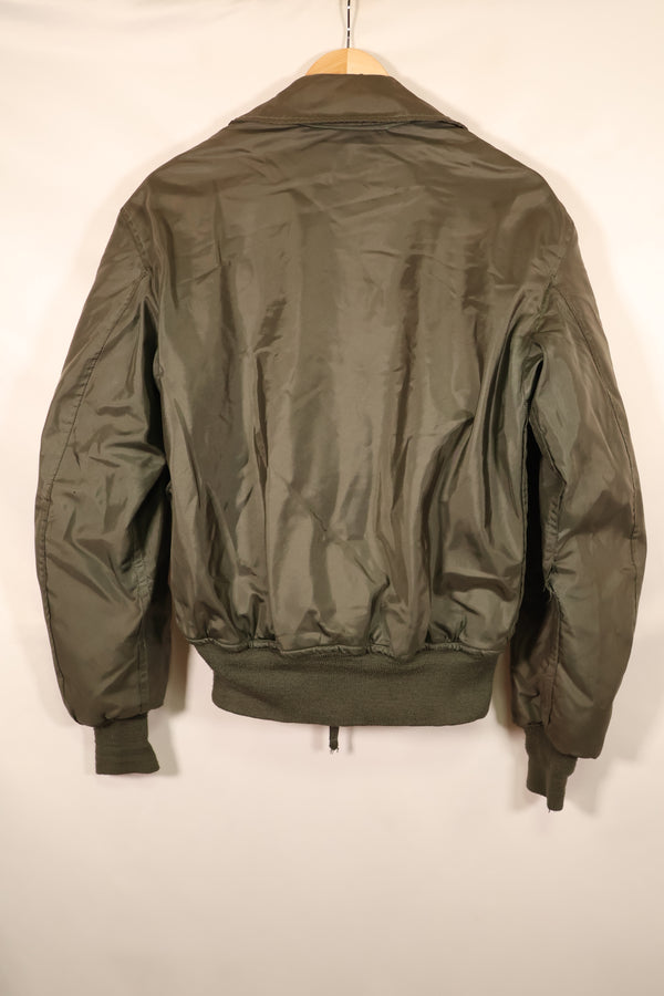 推定1980年代後半　S〜Mサイズ　アメリカ海軍　CWU-45P　インターメディエイト　フライトジャケット　中古品