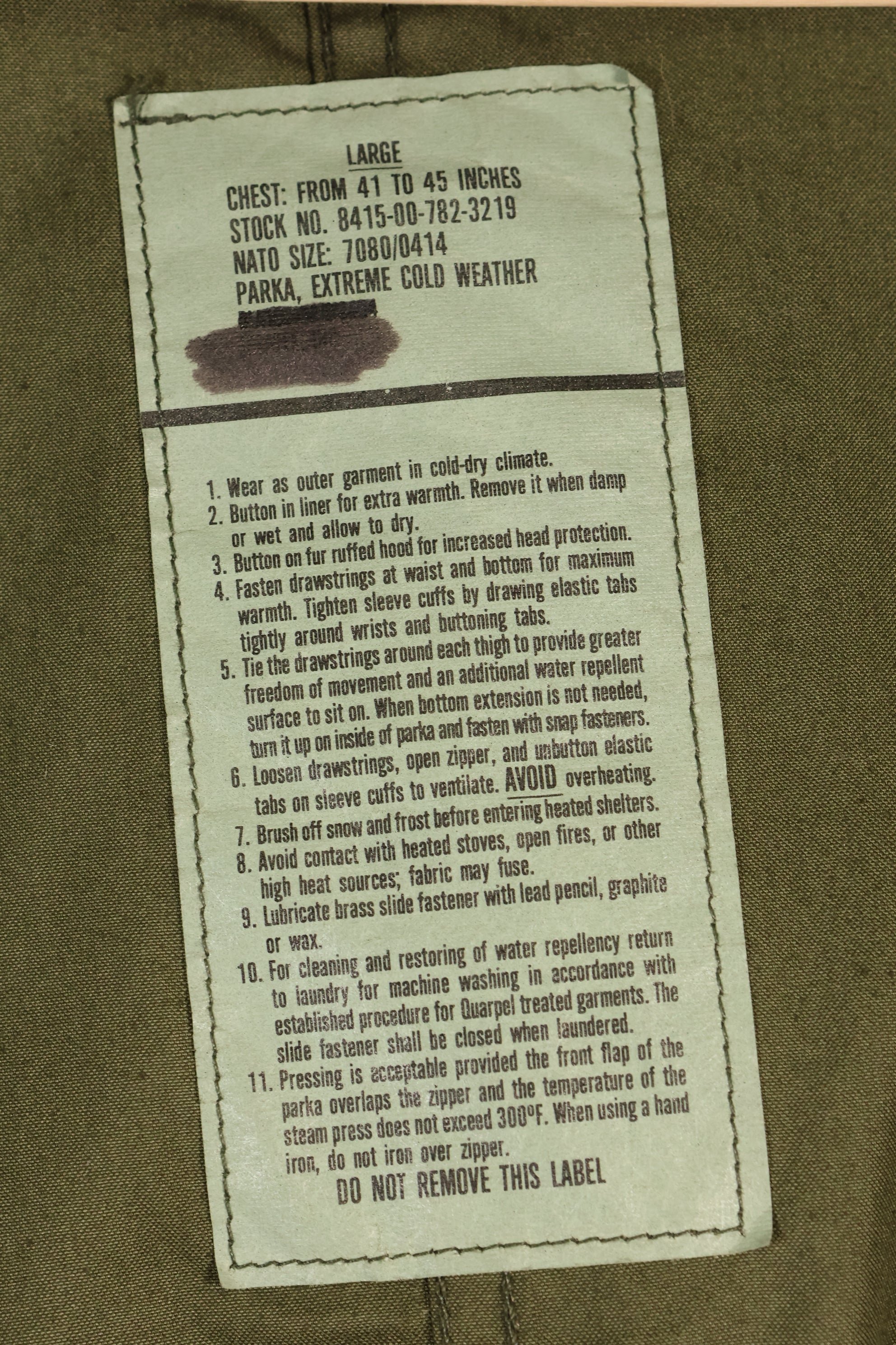 年代ミックス　LARGE　M65 フィールドパーカー　セット　M51　ライナー付き　中古品　A