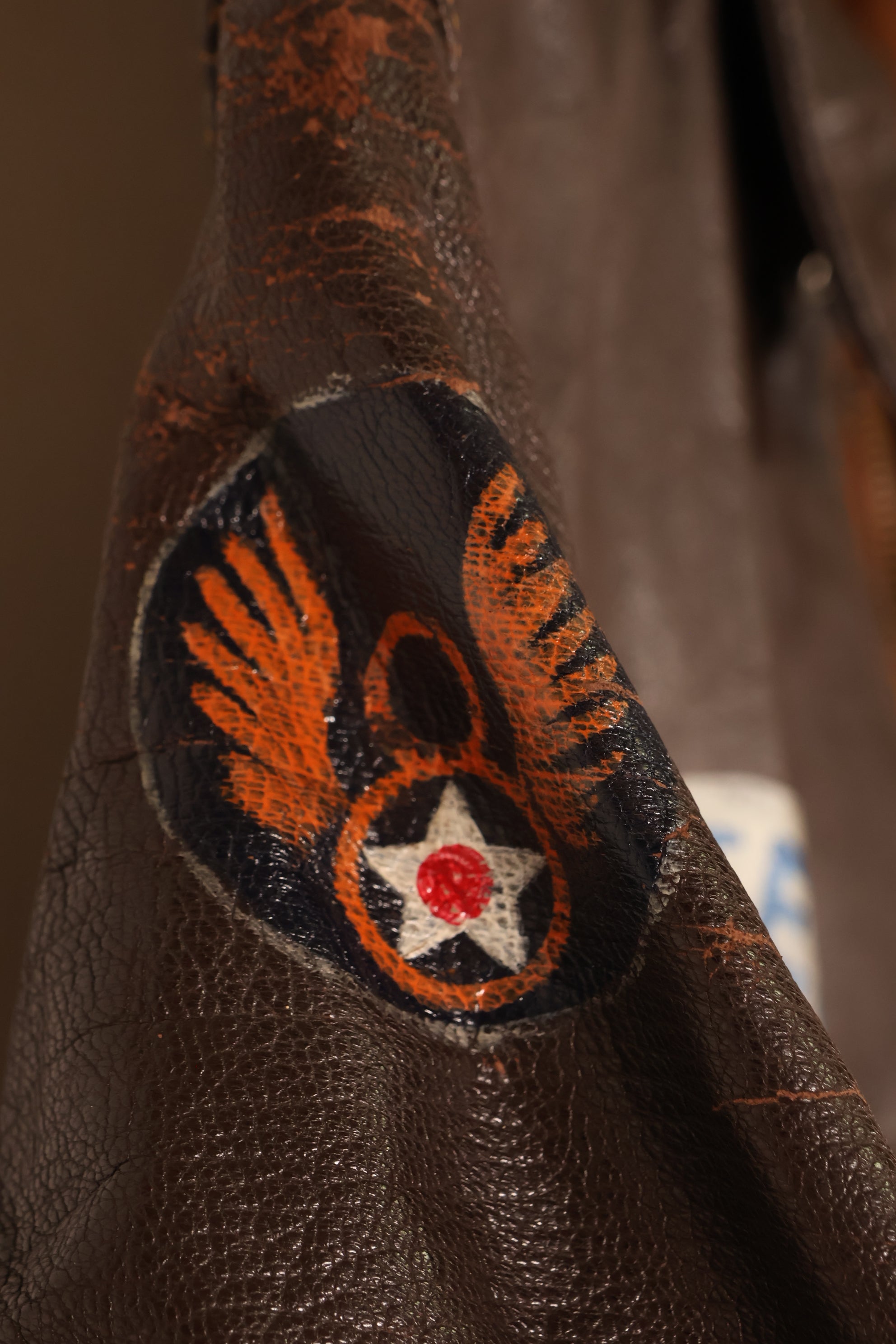 1940年代前半　アメリカ陸軍航空隊　USAAF　A-2　サマーフライトジャケット　中古品　ペイント戦後