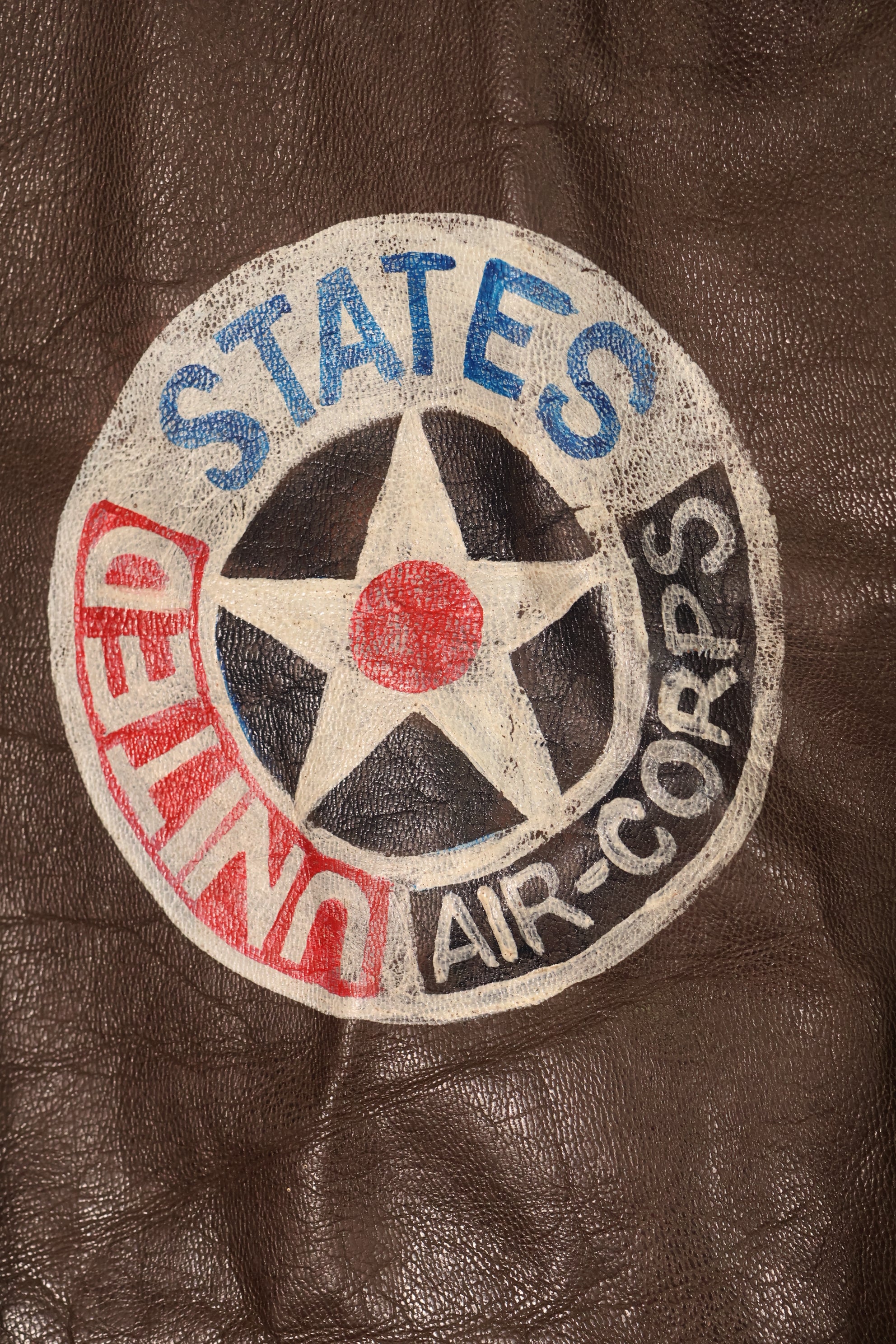 1940年代前半　アメリカ陸軍航空隊　USAAF　A-2　サマーフライトジャケット　中古品　ペイント戦後