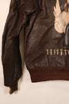 1940年代前半　アメリカ陸軍航空隊　USAAF　A-2　サマーフライトジャケット　中古品　ペイント戦後