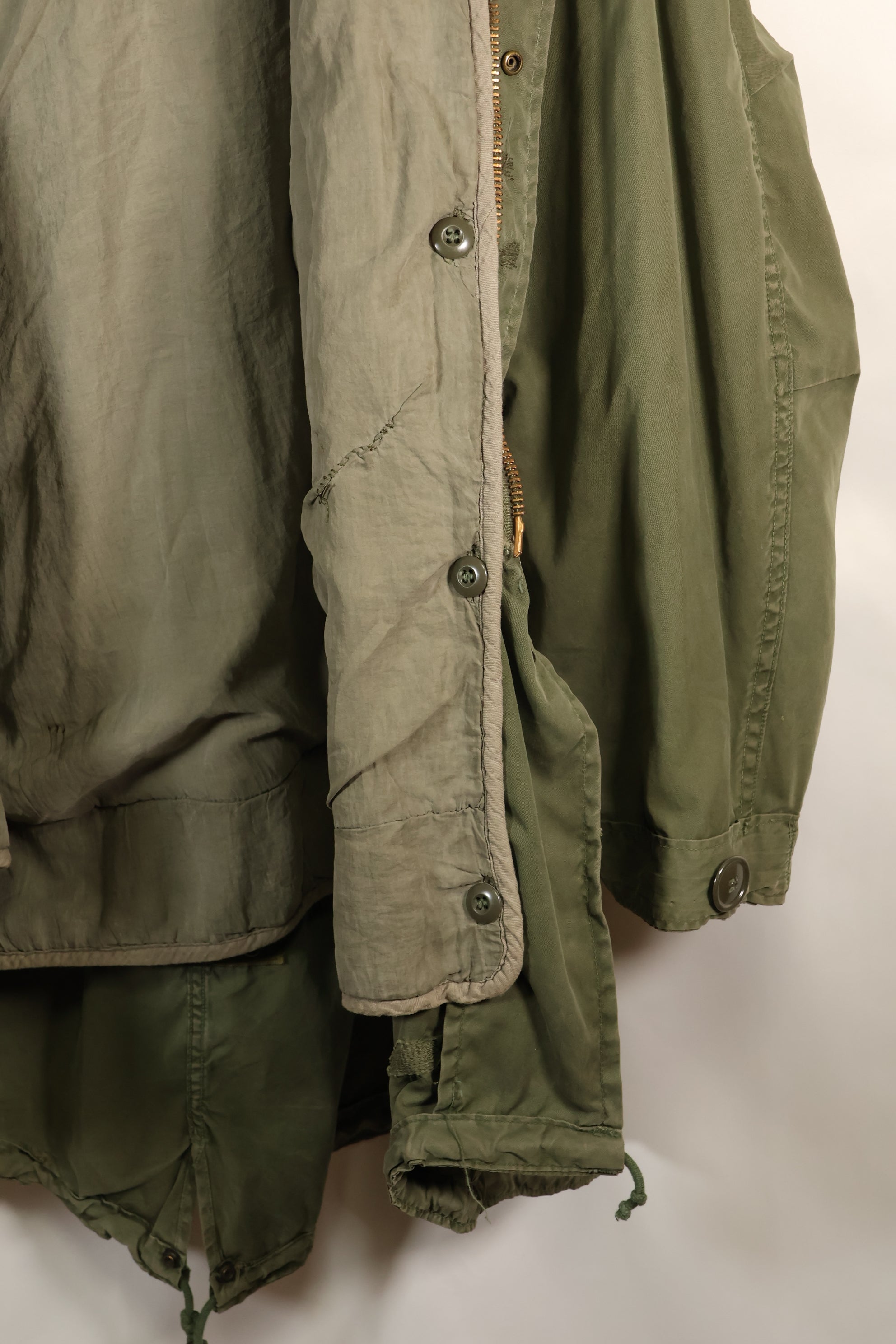 年代ミックス　1972年契約シェル　M-R　M65 フィールドパーカー　セット　M51　ライナー付き　中古品　C