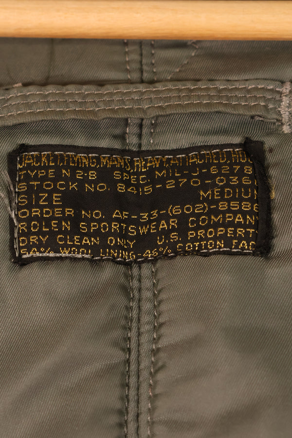 1950年代中頃　MEDIUM　アメリカ空軍　USAF　N2-B　フライトジャケット　中古品