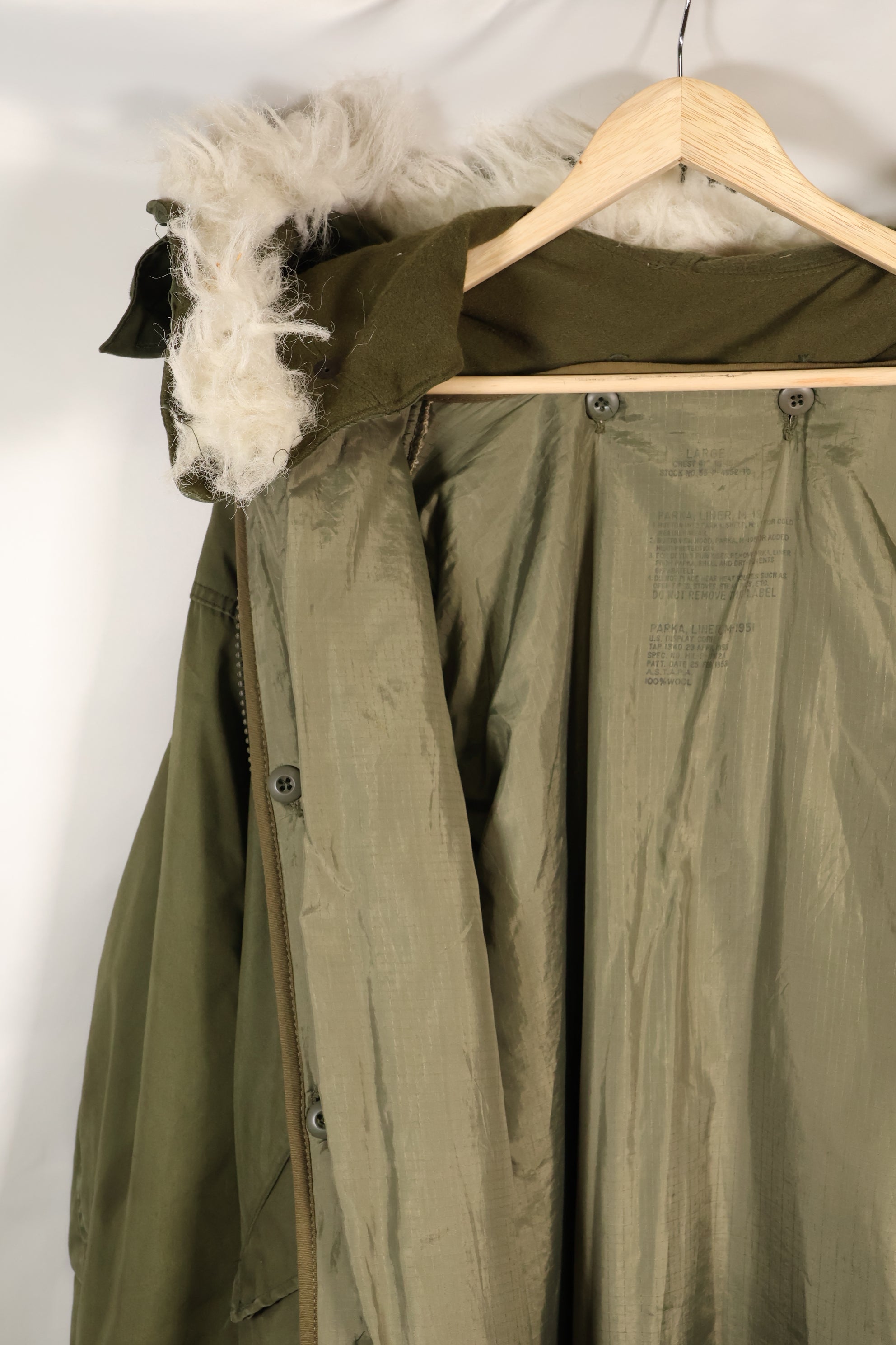 年代ミックス　LARGE　M65 フィールドパーカー　セット　M51　ライナー付き　中古品　D