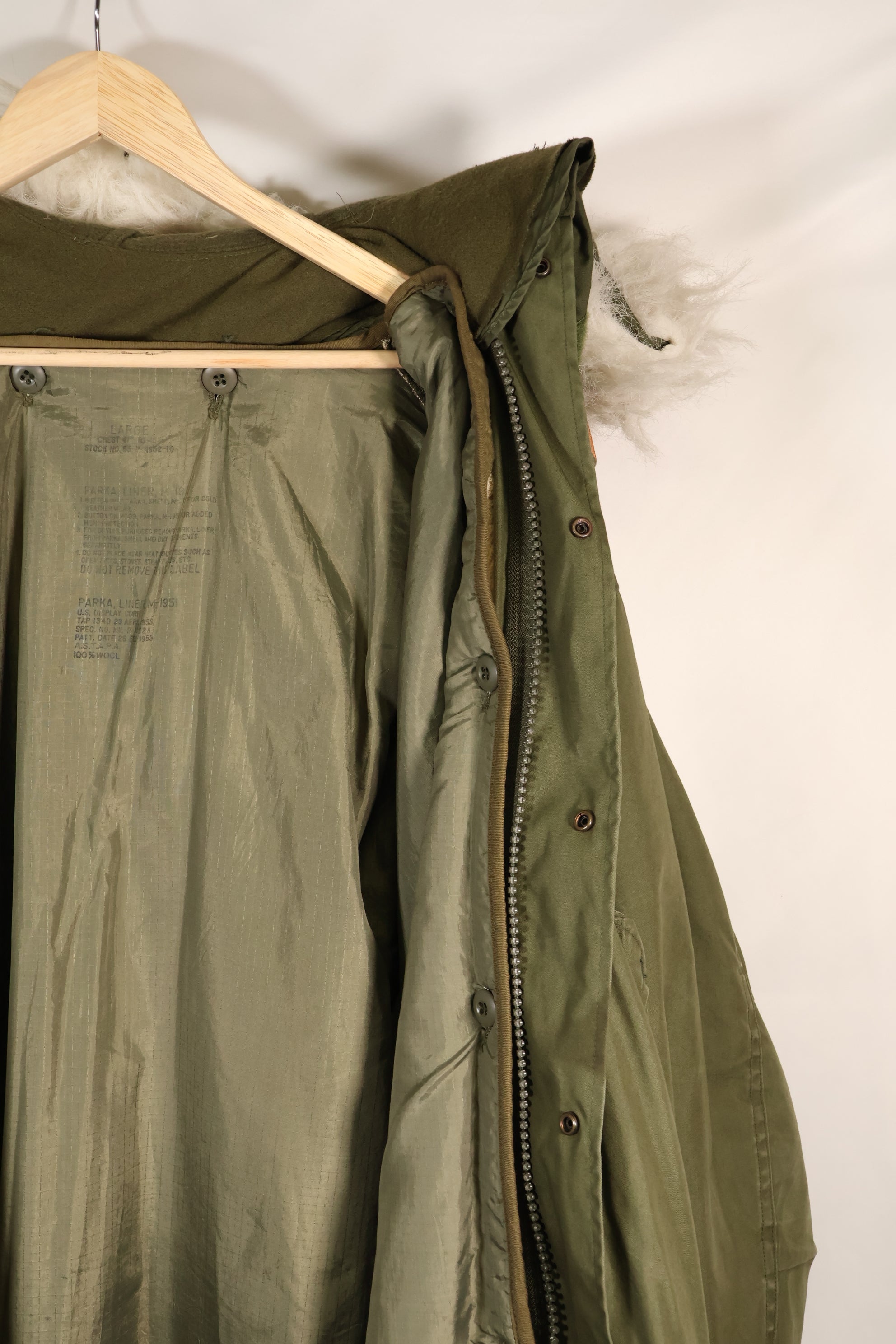 年代ミックス　LARGE　M65 フィールドパーカー　セット　M51　ライナー付き　中古品　D