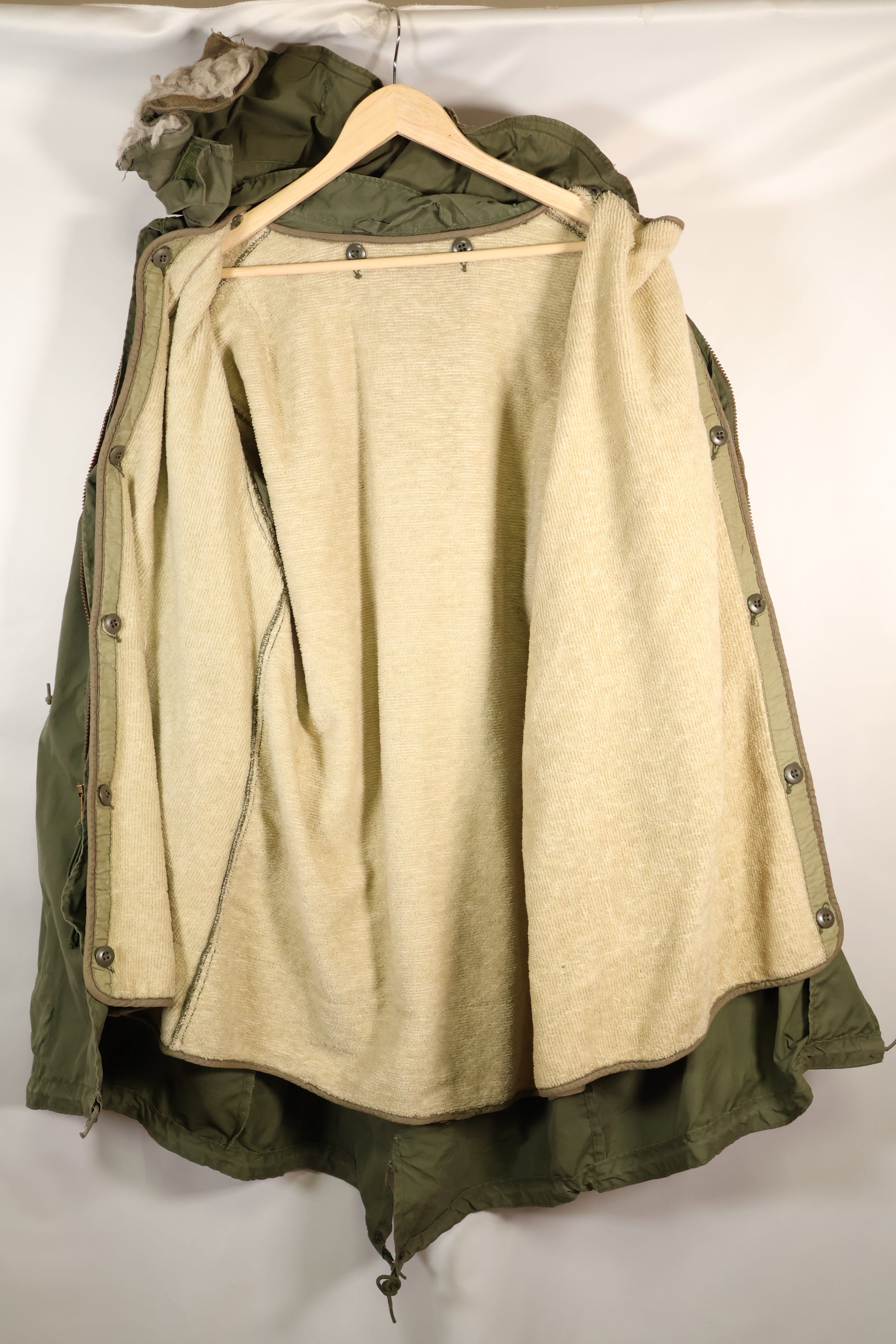 年代ミックス　1972年契約シェル　S-R　M65 フィールドパーカー　セット　M51　ライナー付き　中古品　E