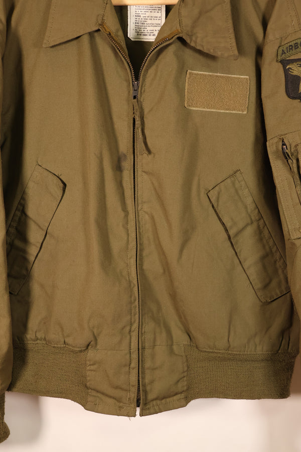 1990年契約　L-R　アメリカ陸軍　パイロット用　ライトウェイトジャケット　フライトジャケット　中古品