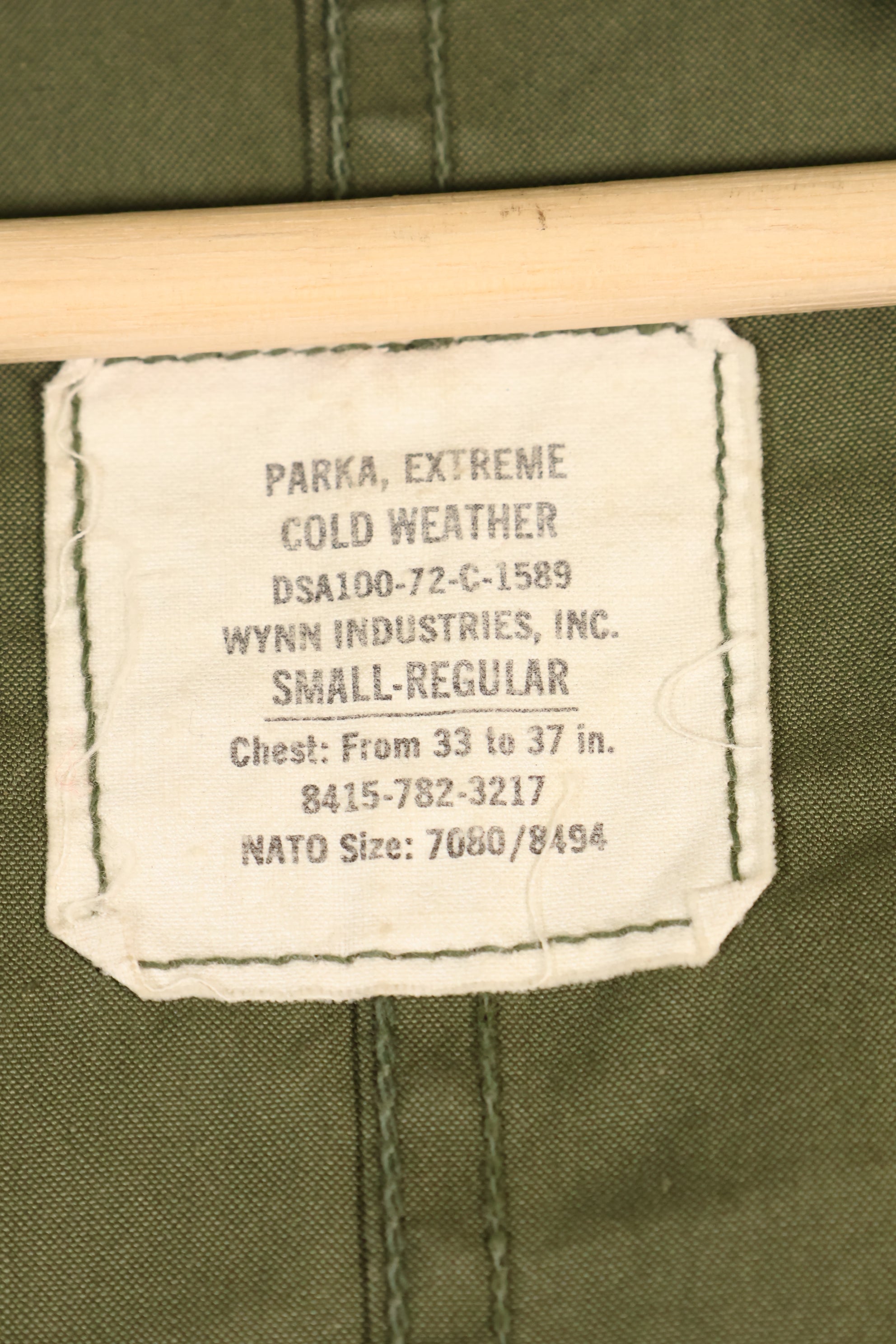 年代ミックス　1972年契約シェル　S-R　M65 フィールドパーカー　セット　M51　ライナー付き　中古品　E