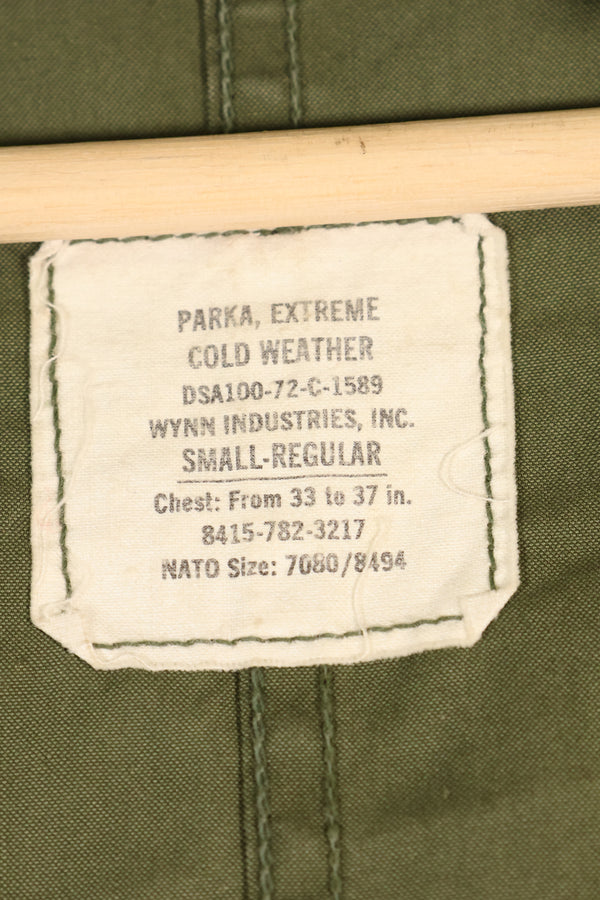 年代ミックス　1972年契約シェル　S-R　M65 フィールドパーカー　セット　M51　ライナー付き　中古品　E