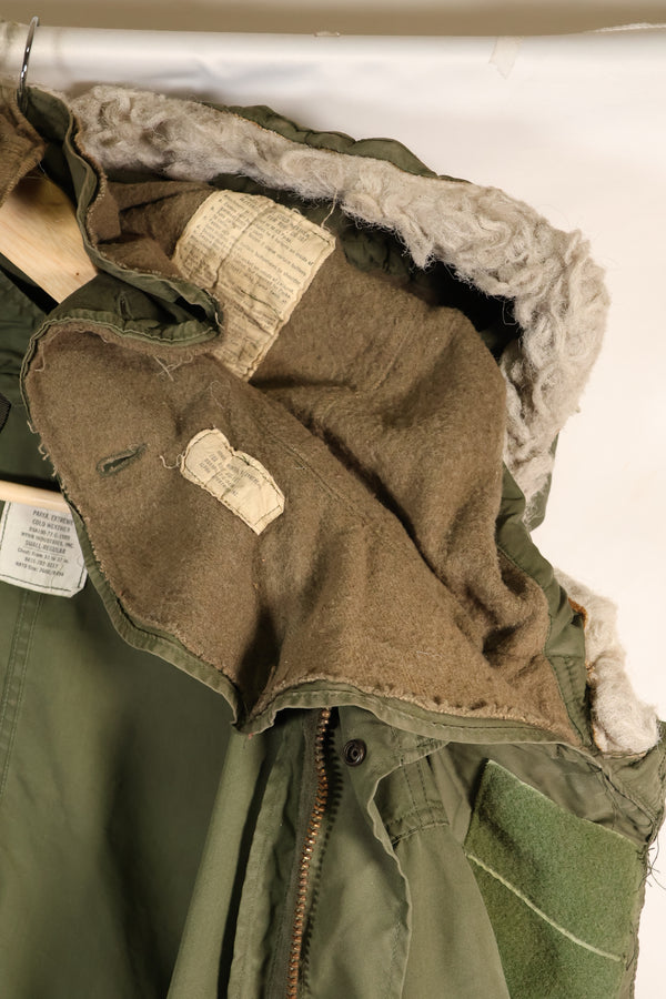 年代ミックス　1972年契約シェル　S-R　M65 フィールドパーカー　セット　M51　ライナー付き　中古品　E