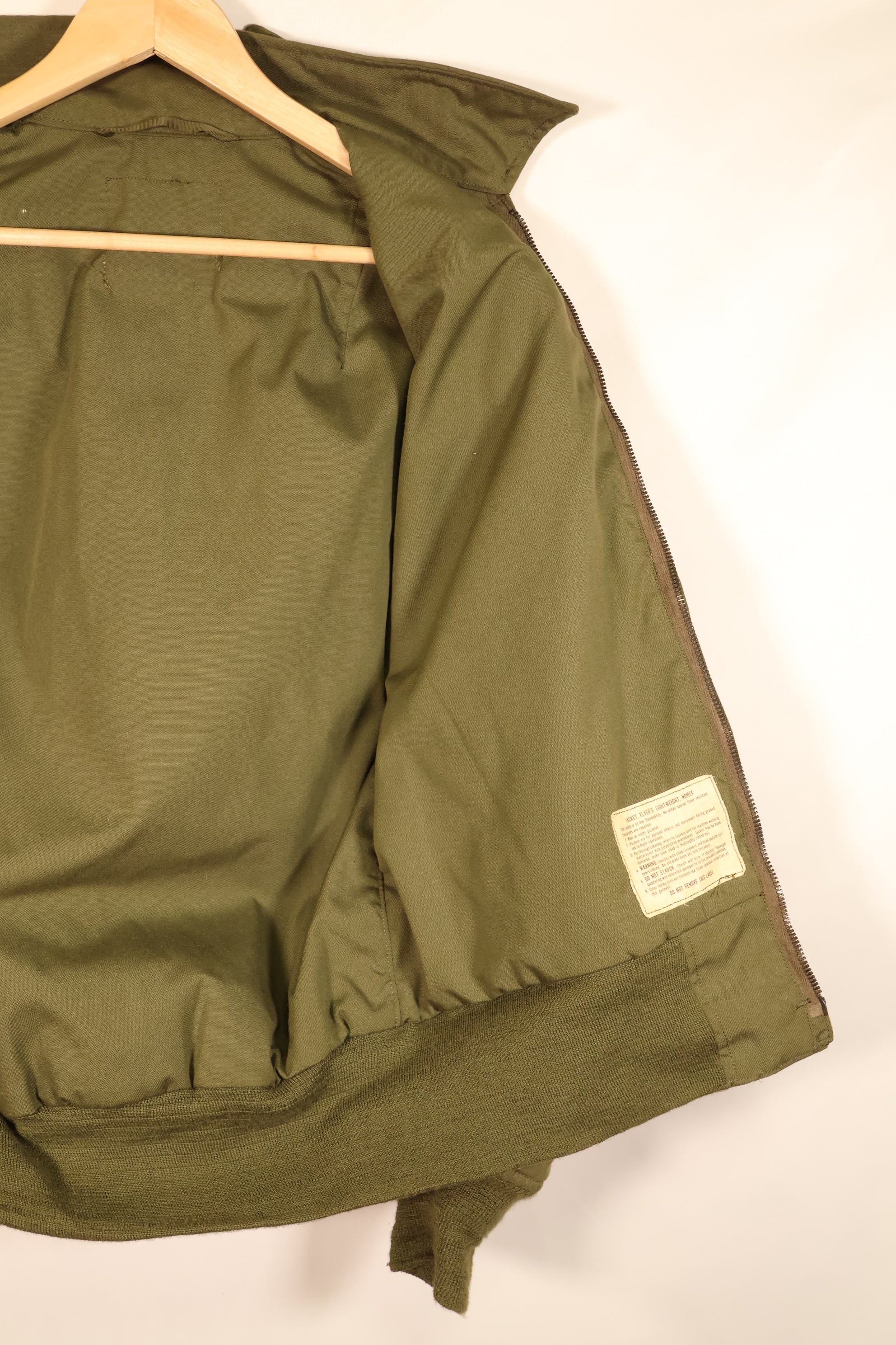 1970年代中頃　推定S-R　アメリカ陸軍　パイロット　ライトウェイトジャケット　フライト　中古品