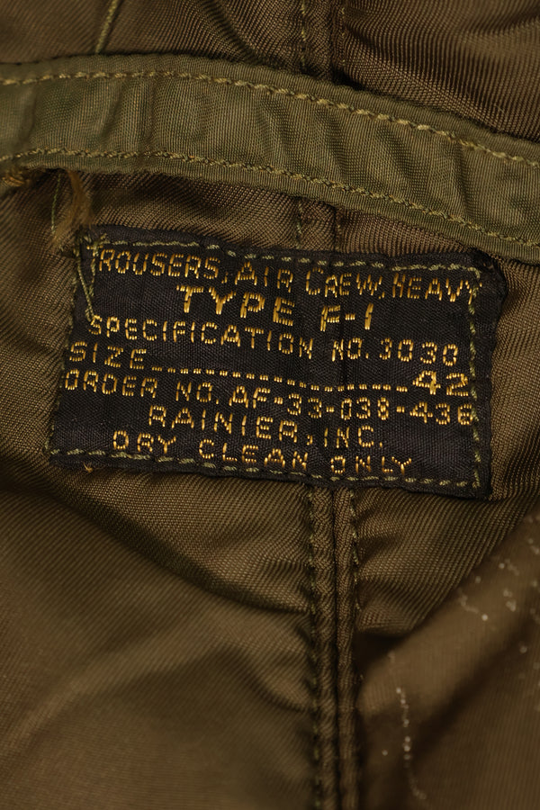 1940年代後半〜50年代初頭　42　アメリカ空軍　USAF　TYPE F-1　フライトパンツ　中古品