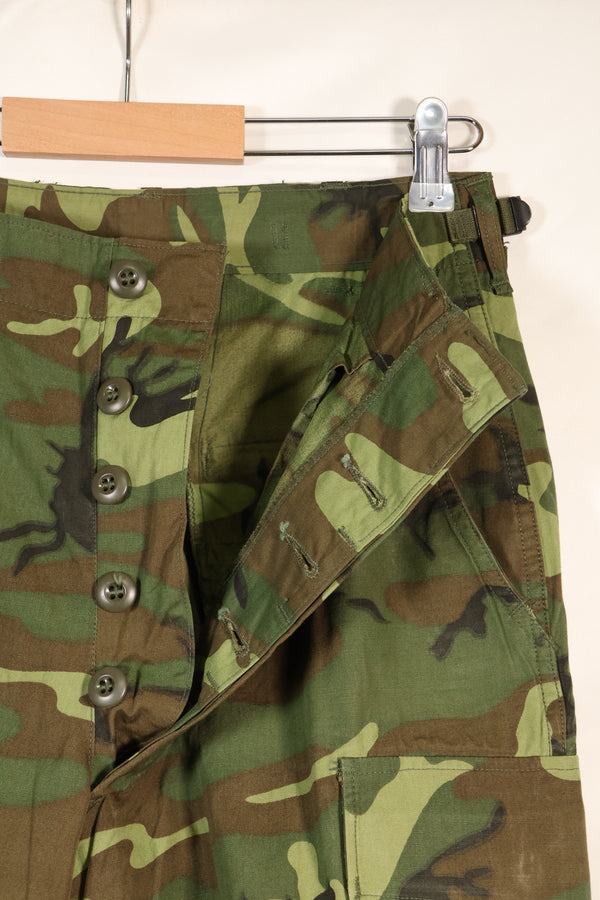 1966年〜67年頃　S-R　アメリカ軍　ERDL迷彩　リーフ迷彩　ジャングルファティーグ パンツ　中古品