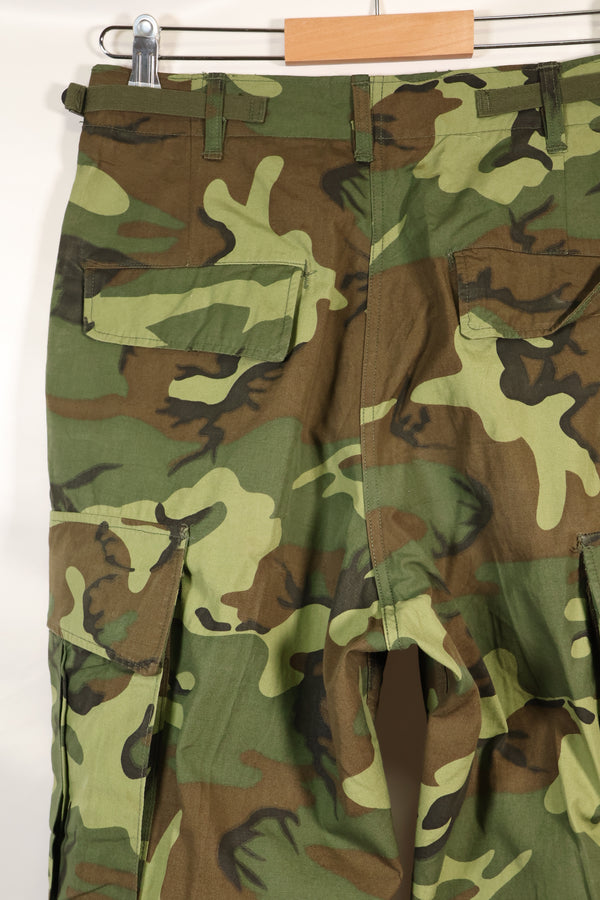 1966年〜67年頃　S-R　アメリカ軍　ERDL迷彩　リーフ迷彩　ジャングルファティーグ パンツ　中古品