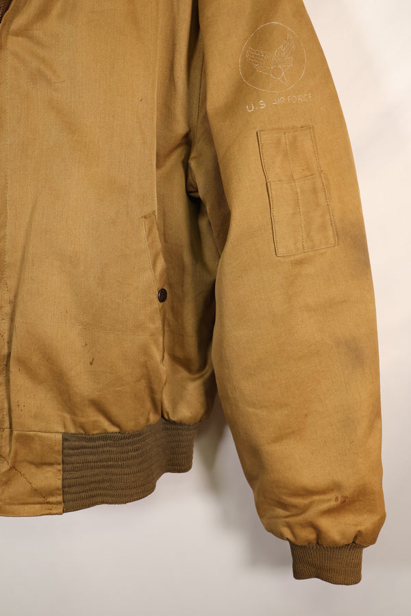 1950年代　アメリカ空軍　B-15　コットン製　フライトジャケット　コマーシャルモデル　中古品