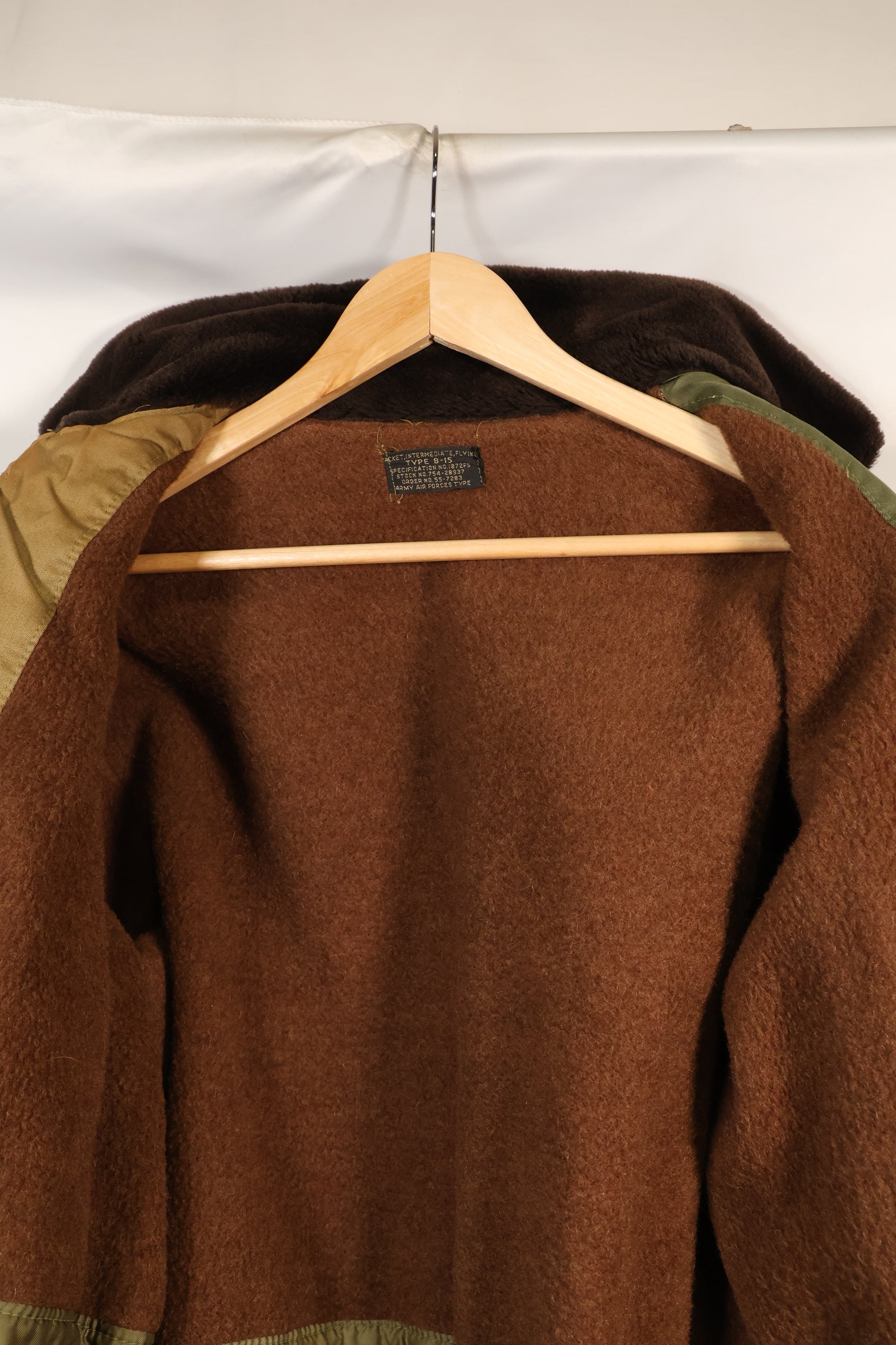 1950年代　アメリカ空軍　B-15　コットン製　フライトジャケット　コマーシャルモデル　中古品