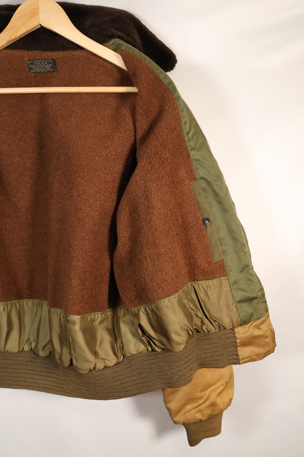 1950年代　アメリカ空軍　B-15　コットン製　フライトジャケット　コマーシャルモデル　中古品