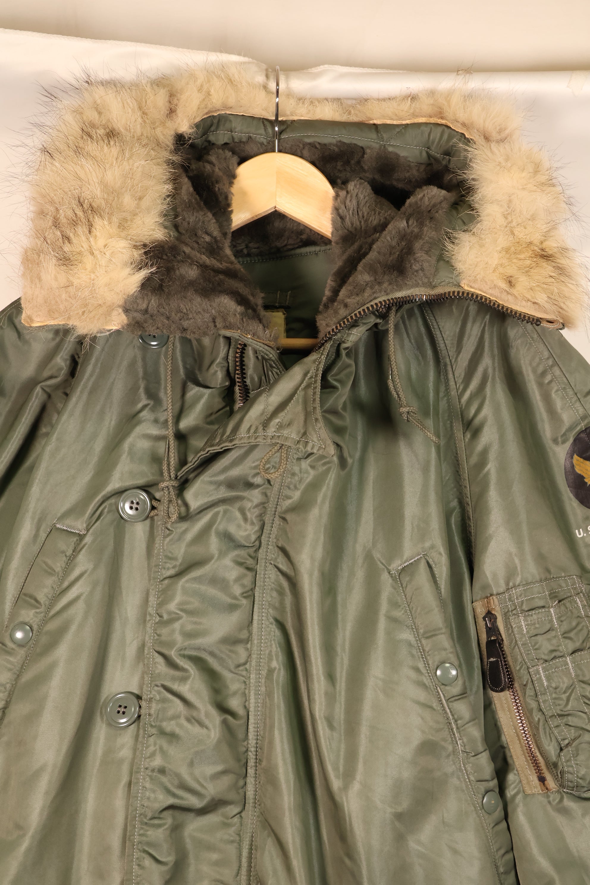 1962年契約　MEDIUM　アメリカ空軍　USAF　N3-B　フライトジャケット　中古品