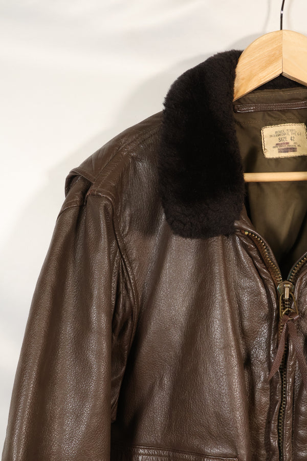 1977年契約　サイズ 42　アメリカ海軍　G-1　フライトジャケット　インターメディエイト　中古品