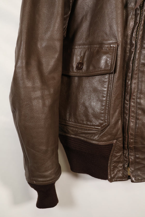 1977年契約　サイズ 42　アメリカ海軍　G-1　フライトジャケット　インターメディエイト　中古品