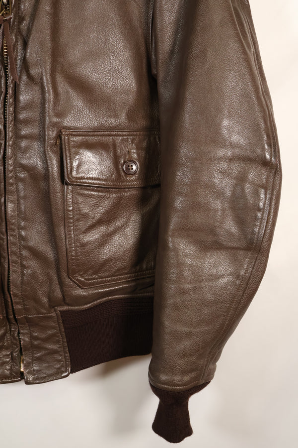 1977年契約　サイズ 42　アメリカ海軍　G-1　フライトジャケット　インターメディエイト　中古品