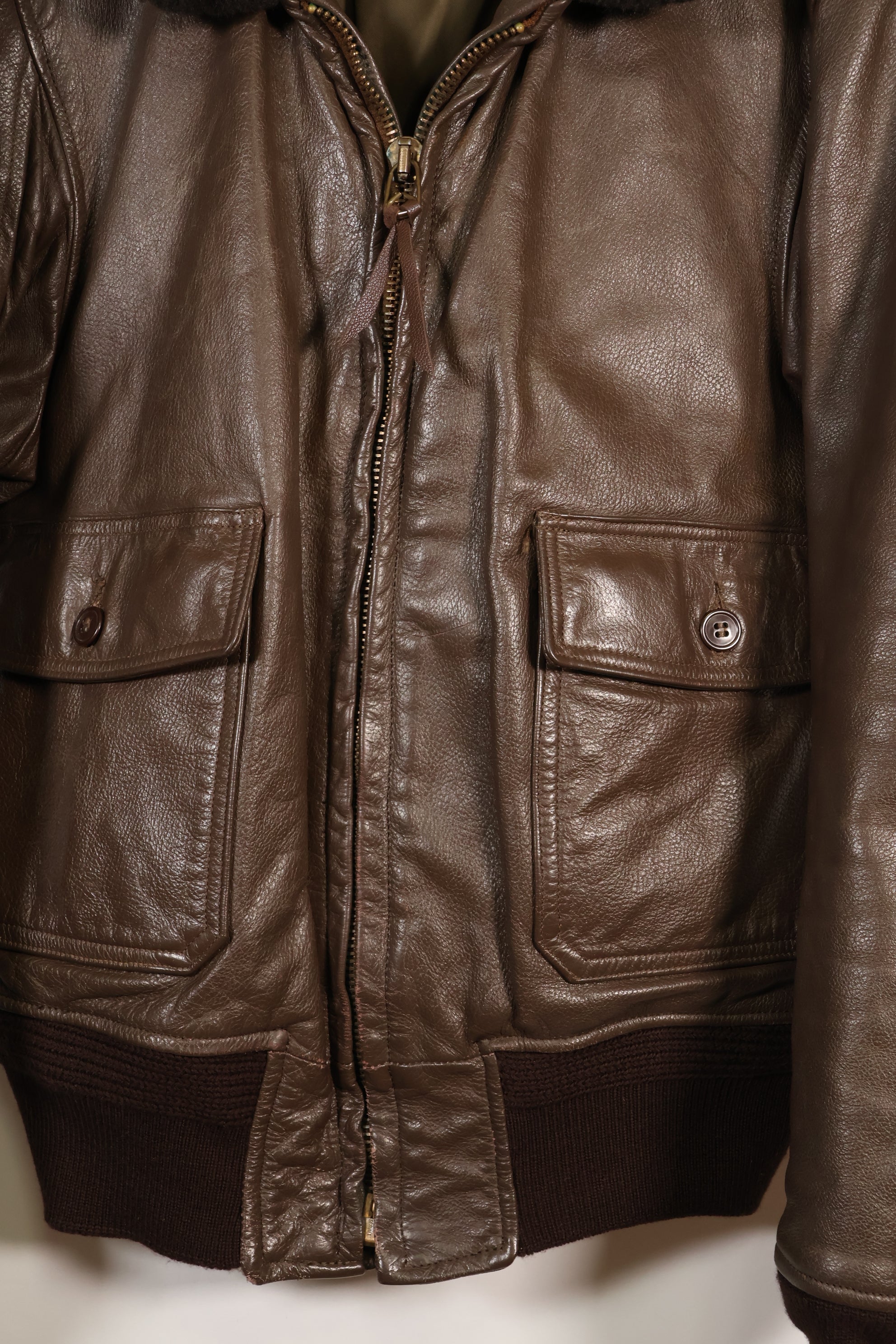 1977年契約　サイズ 42　アメリカ海軍　G-1　フライトジャケット　インターメディエイト　中古品