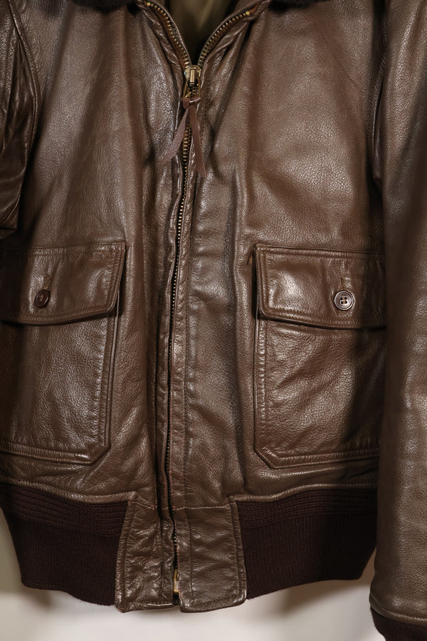 1977年契約　サイズ 42　アメリカ海軍　G-1　フライトジャケット　インターメディエイト　中古品