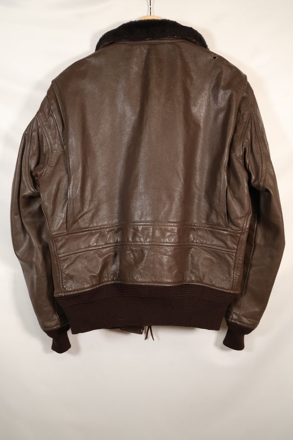 1977年契約　サイズ 42　アメリカ海軍　G-1　フライトジャケット　インターメディエイト　中古品