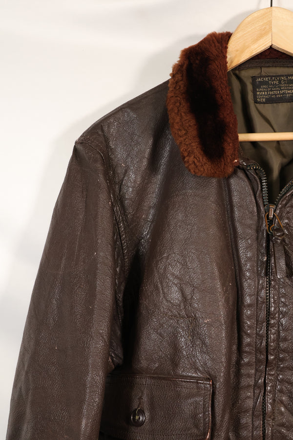 1963年契約　サイズ 44　アメリカ海軍　G-1　フライトジャケット　インターメディエイト　中古品