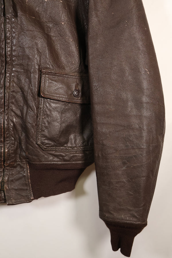 1963年契約　サイズ 44　アメリカ海軍　G-1　フライトジャケット　インターメディエイト　中古品