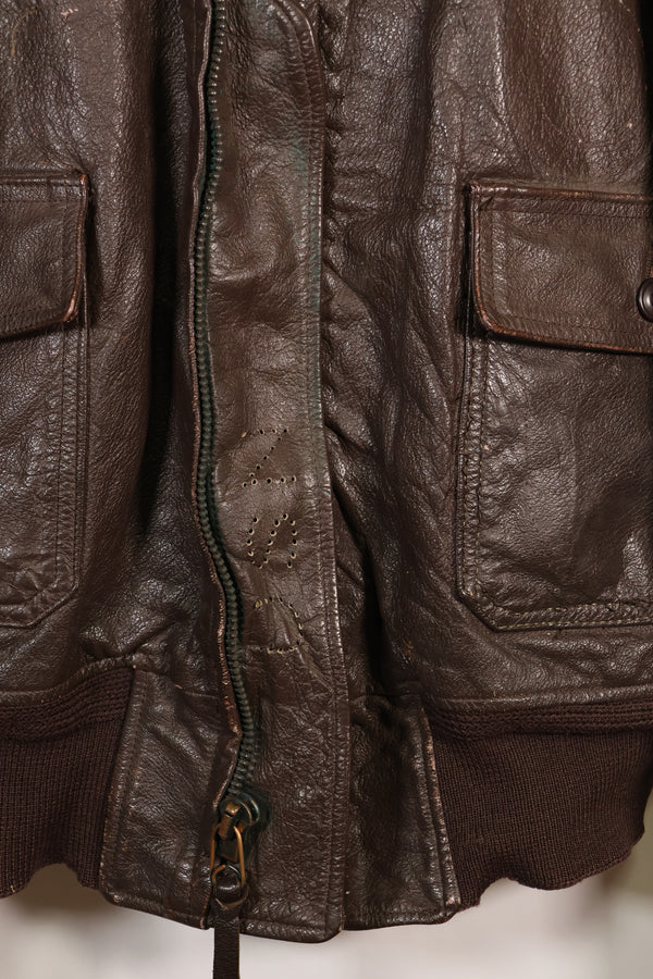 1963年契約　サイズ 44　アメリカ海軍　G-1　フライトジャケット　インターメディエイト　中古品