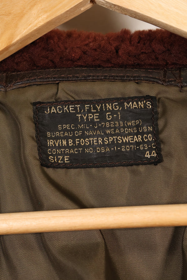 1963年契約　サイズ 44　アメリカ海軍　G-1　フライトジャケット　インターメディエイト　中古品