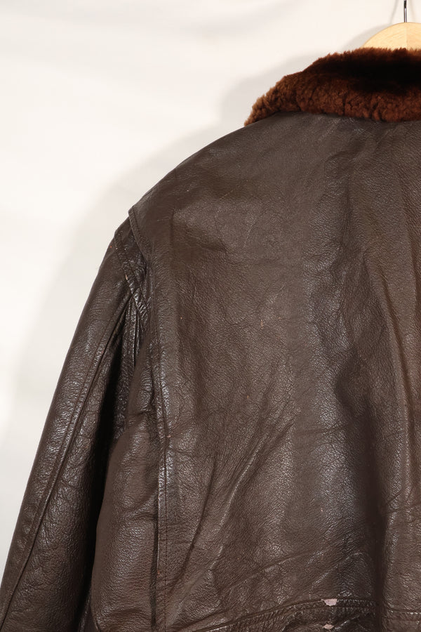 1963年契約　サイズ 44　アメリカ海軍　G-1　フライトジャケット　インターメディエイト　中古品