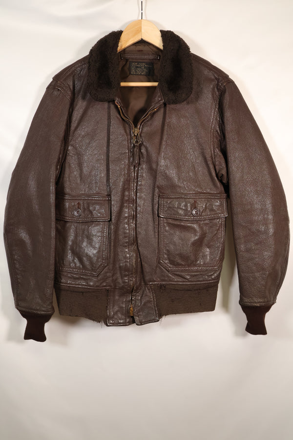 1971年契約　サイズ 42　アメリカ海軍　G-1　フライトジャケット　インターメディエイト　中古品