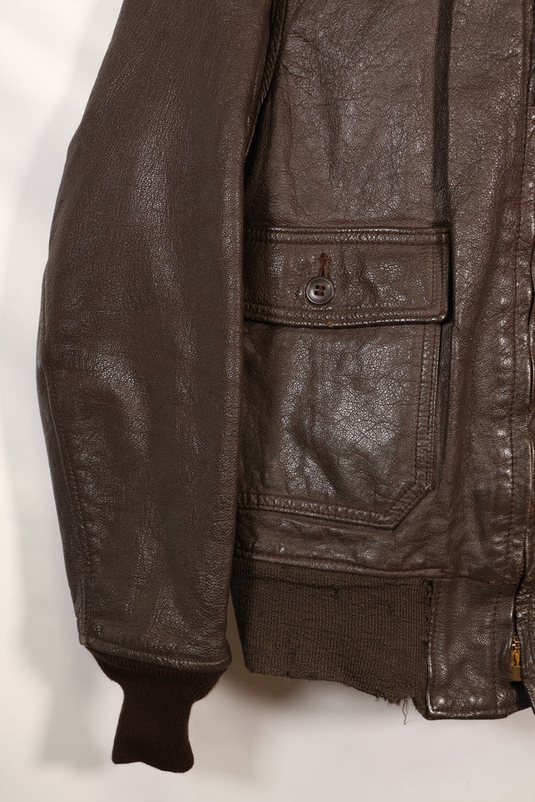 1971年契約　サイズ 42　アメリカ海軍　G-1　フライトジャケット　インターメディエイト　中古品